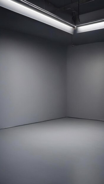 Photo smooth empty grey studio well use as background