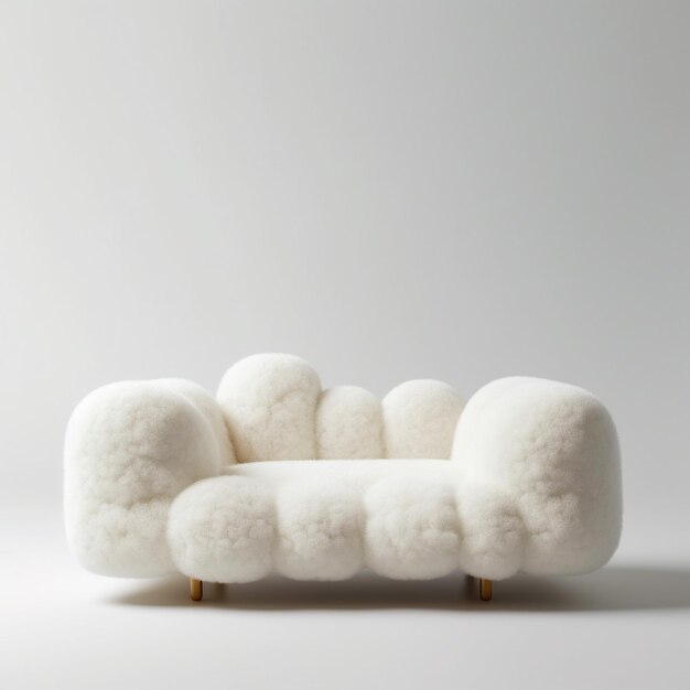 Photo smooth and fluffy furniture