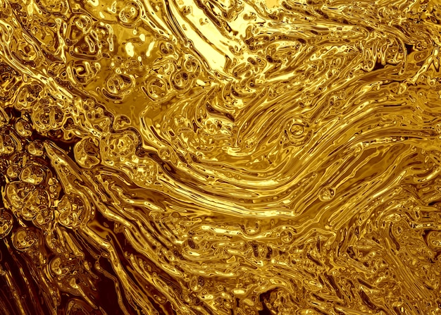 Photo smooth gold texture liquid background