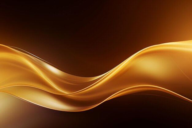 Smooth golden wave background