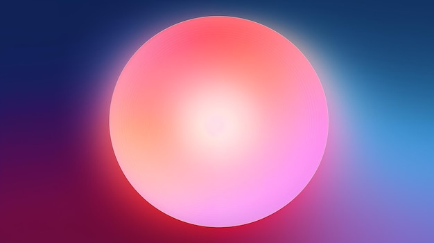 Smooth gradient circle abstract art