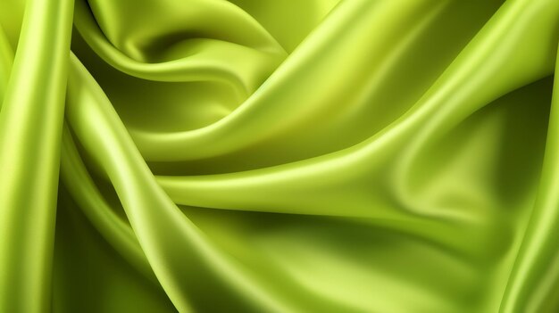 Smooth lime green honorable influencing silk foundation Creative resource AI Generated