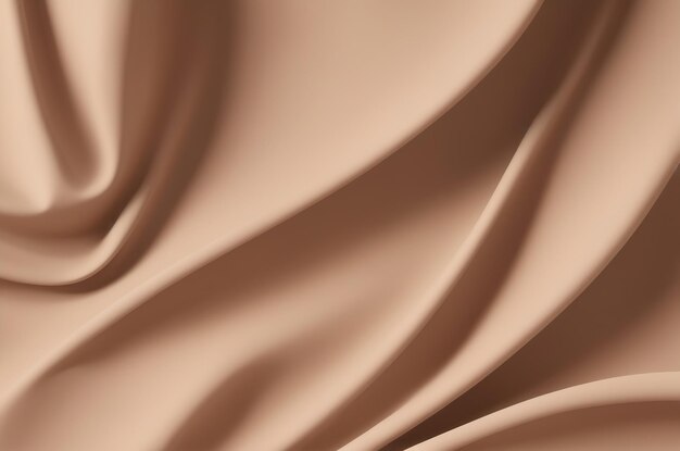 Гладкая роскошная коричневая шелковая или атласная ткань может быть использована в качестве абстрактного фона