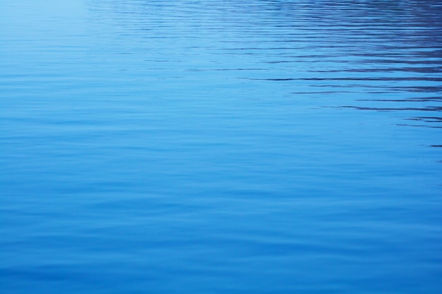 The smooth natural blue water background