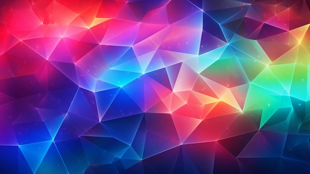 smooth polygon texture backgroundglow neon line around generative ai