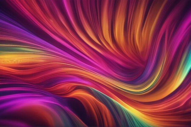 Premium Photo | Smooth wave pattern in vibrant colors