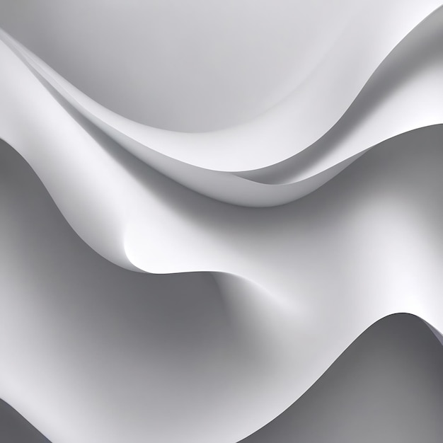 Smooth and wavy white gradient texture background