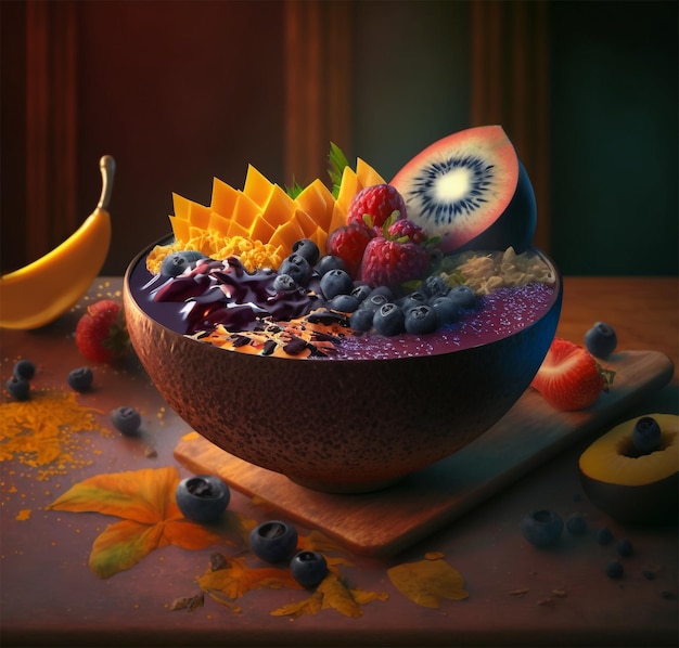 smoothie bowl Acai bowl brazilian cuisine popular dish