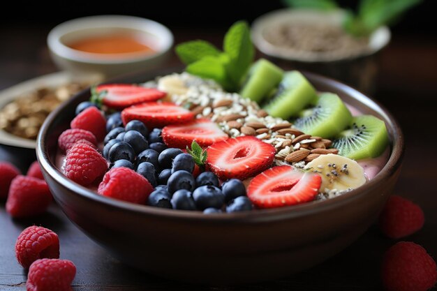 Smoothie bowl refreshing customizable and packed with vitamins and antioxidantsu
