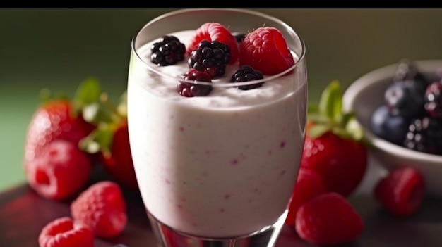 Smoothie with yogurt GENERATE AI