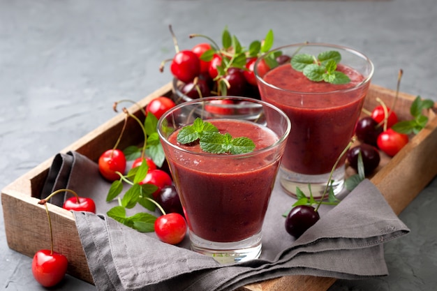 Smoothies sweet cherry