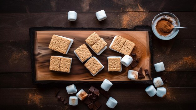 Photo smores top down view