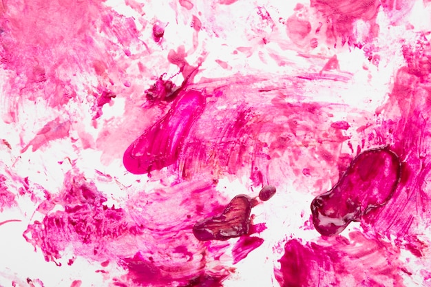 写真 汚されたピンクのマニキュアの抽象的な背景