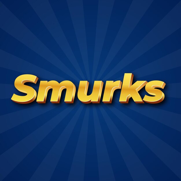 Smurks text effect gold jpg attractive background card photo