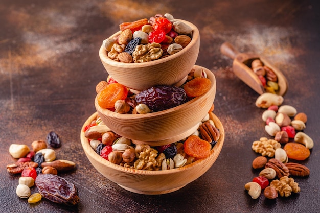 Snack of Nuts and Dried Fruit