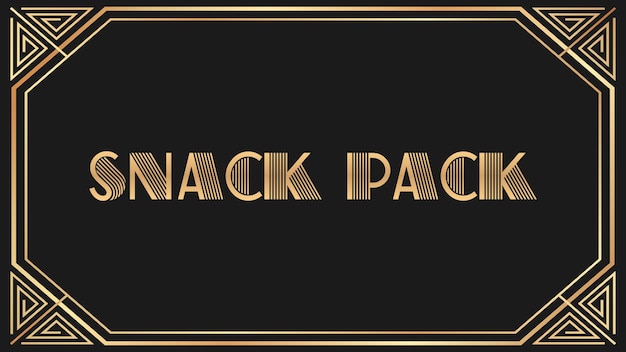 Photo snack pack jazz gold text