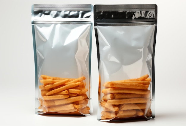 Snack packaging quick snack zip packaging AI generated image