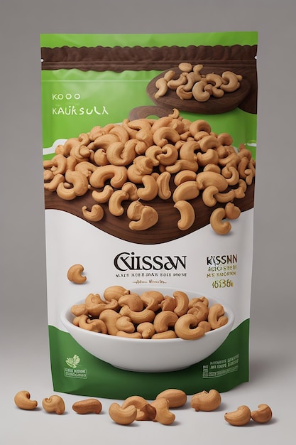 A snack product packaging design Photo Ai Generated