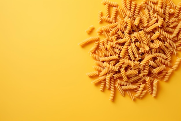 Snack template on yellow background