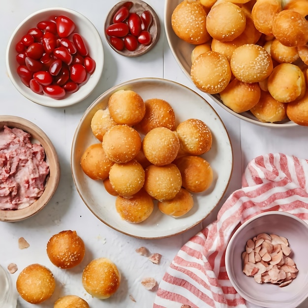 Snack voor verjaardagsfeesten Voedselfotografie