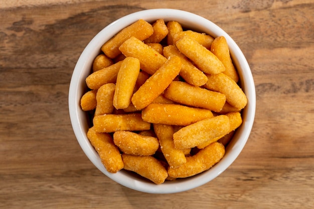 Snacks in ramekin on the table