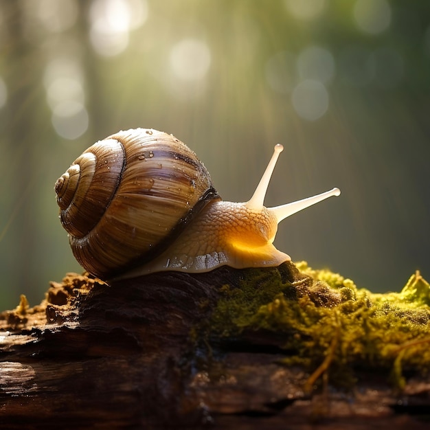 snail on a log