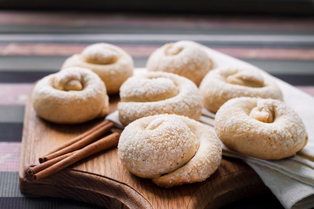 Biscotti di zucchero lumaca con cannella