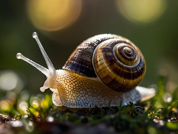 a snail with the word snail on its side