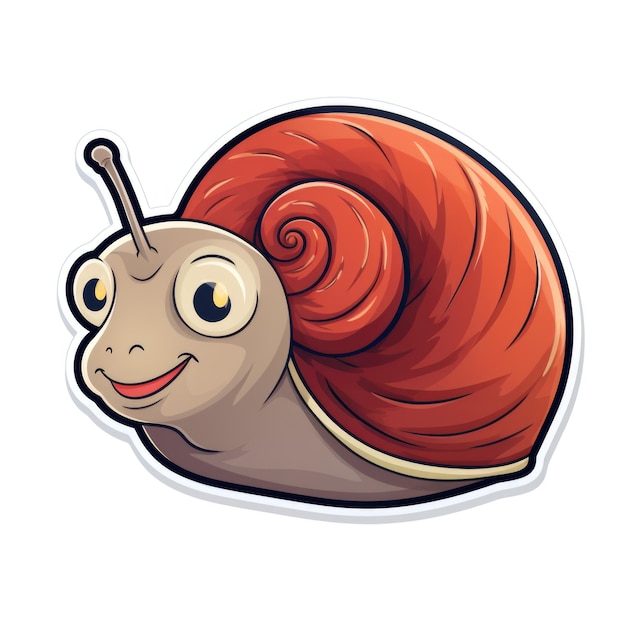 Snailling Young snail sticker Generative AI