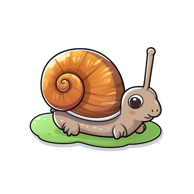 Snailling Young snail sticker Generative AI