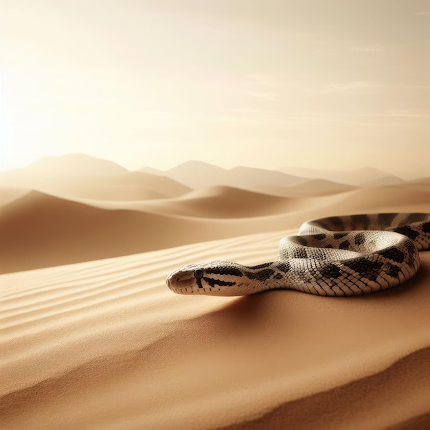 Snake in the desert