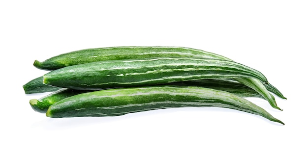 Snake gourd isolated on white background