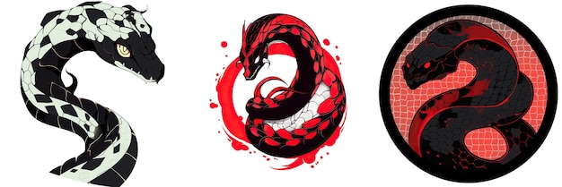 Photo snake logo 2d