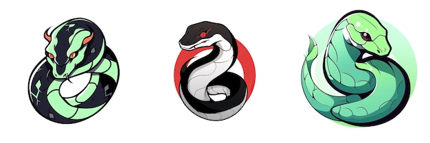 Photo snake logo 2d