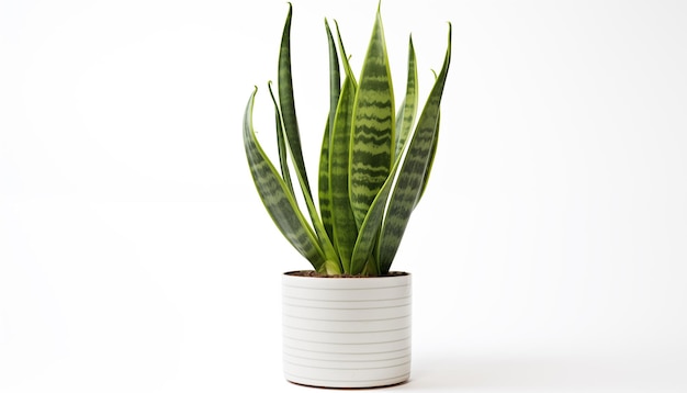 A snake plant sansevieria known for its tall upright