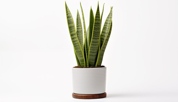 Photo a snake plant sansevieria known for its tall upright