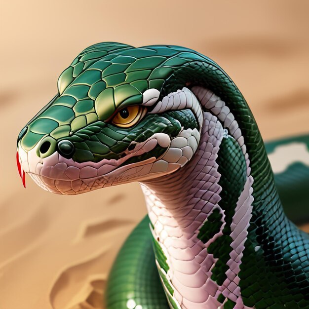 Photo snake portrait