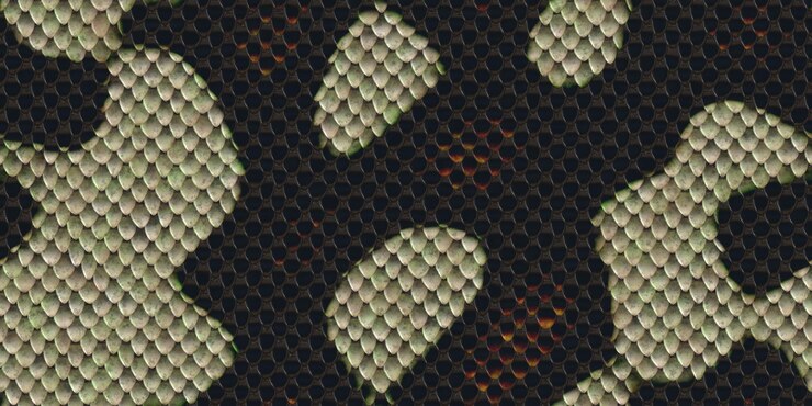Photo snake skin pattern background