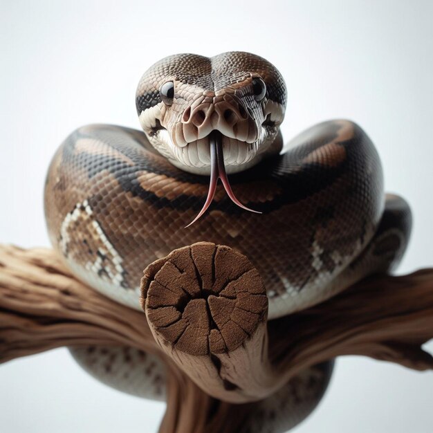 snake on white background