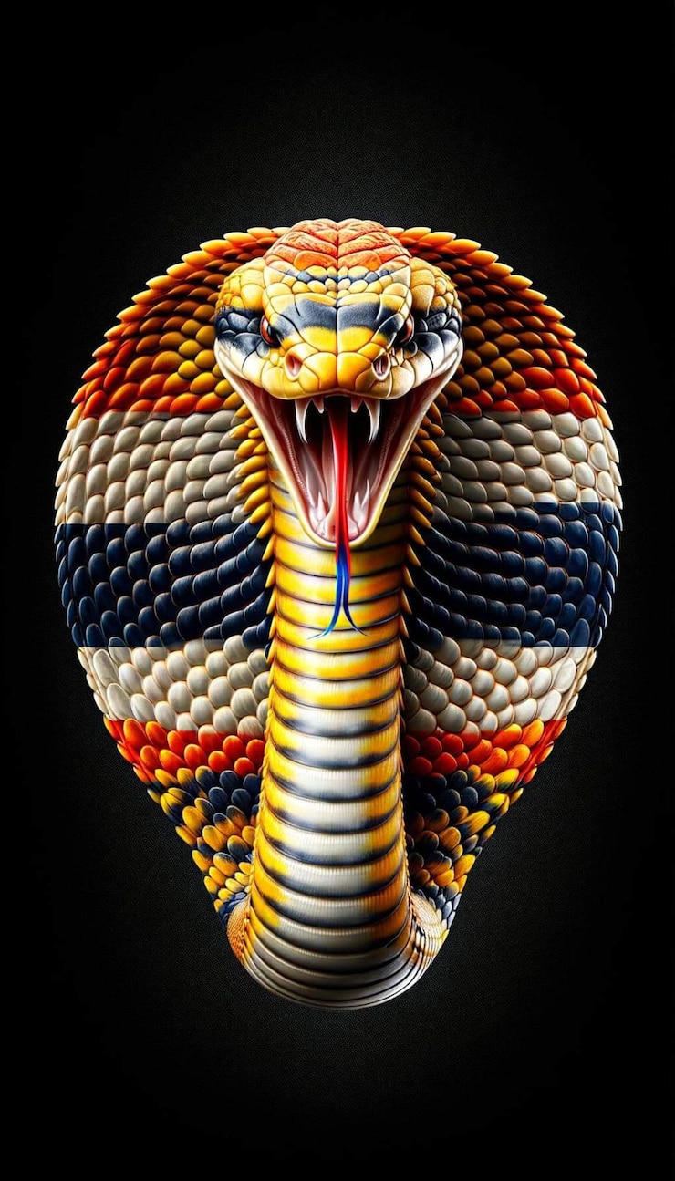 Premium Photo | A snake with a mouth open showing the mouth wide open