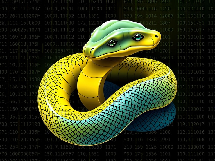 Photo a snake with the numbers 2 and 0 on it