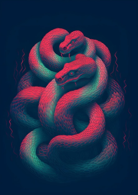 Photo snakes abstract wallpaper