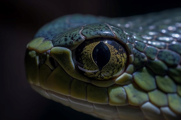 Snakes Eye macro closeup studio photo Generate Ai