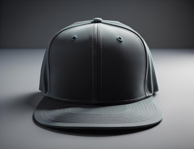 Photo snapback hat plain product mockup highly detailed ai generated