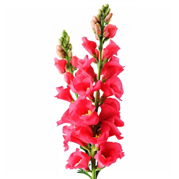 Snapdragon bloem geïsoleerd op witte achtergrond