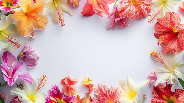 Snapdragon Blooms in Frame on Bright Background