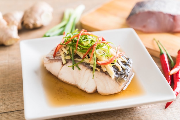 snapper fish steamed with soy sauce