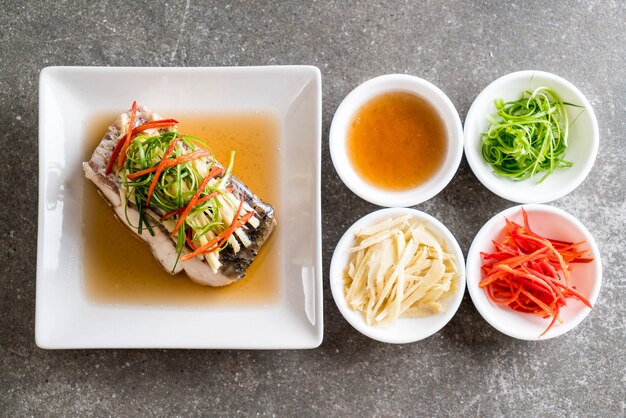 snapper fish steamed with soy sauce