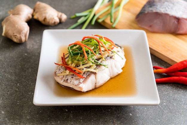 snapper fish steamed with soy sauce