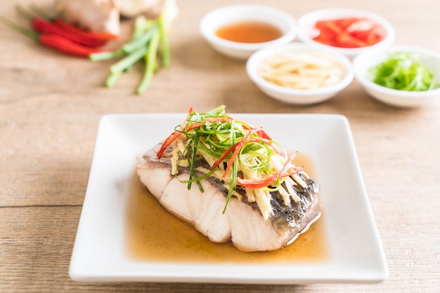 snapper fish steamed with soy sauce